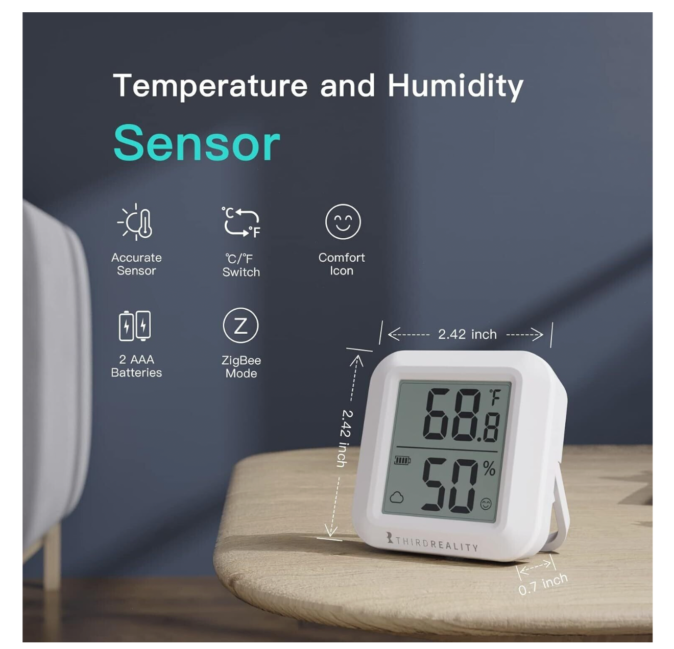 Temperature and Humidity Sensor with Digital LCD Display